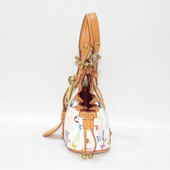 Louis Vuitton Multicolor Theda Canvas Shoulder Bag White - Picture 3 of 6